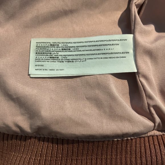 The Fifth Label Velvet Bomber Jacket Pink Roses Size S Women's - Picture 2 of 7